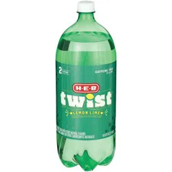 H-E-B Twist Lemon Lime Soda - 2 liter