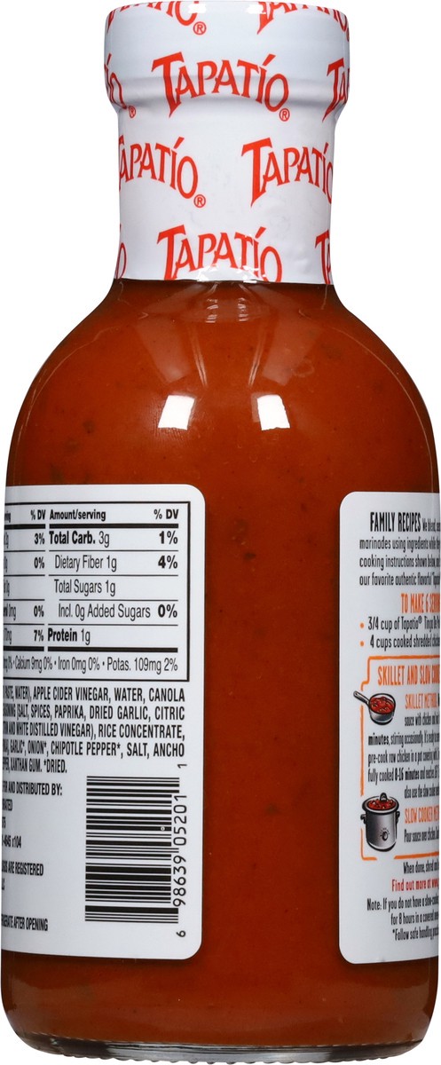 slide 2 of 12, Tapatio Tinga de Pollo Cooking Sauce 13 oz, 13 oz