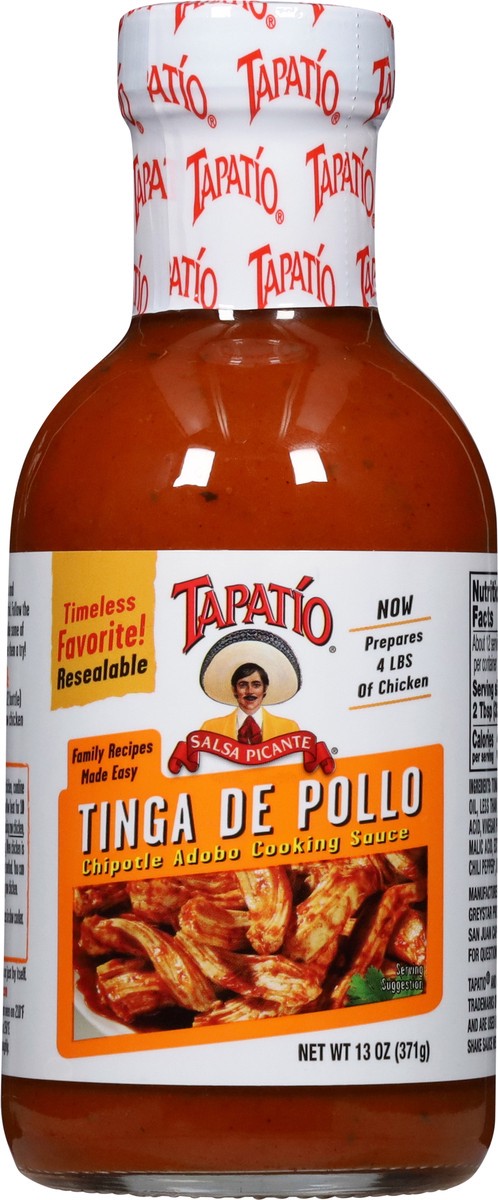slide 6 of 12, Tapatio Tinga de Pollo Cooking Sauce 13 oz, 13 oz