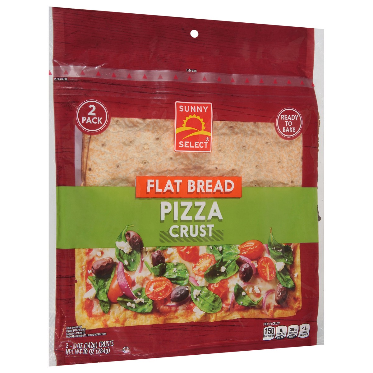 slide 5 of 12, Sunny Select Flatbread Pizza Crust 2 - 5 oz Crusts, 2 ct