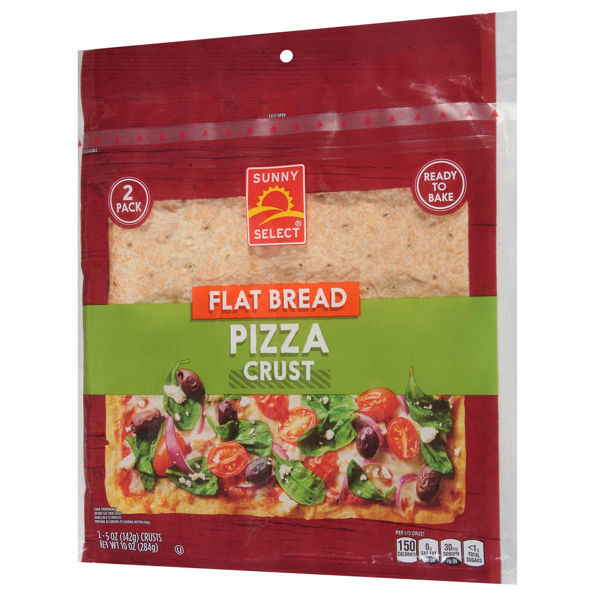 slide 6 of 12, Sunny Select Flatbread Pizza Crust 2 - 5 oz Crusts, 2 ct
