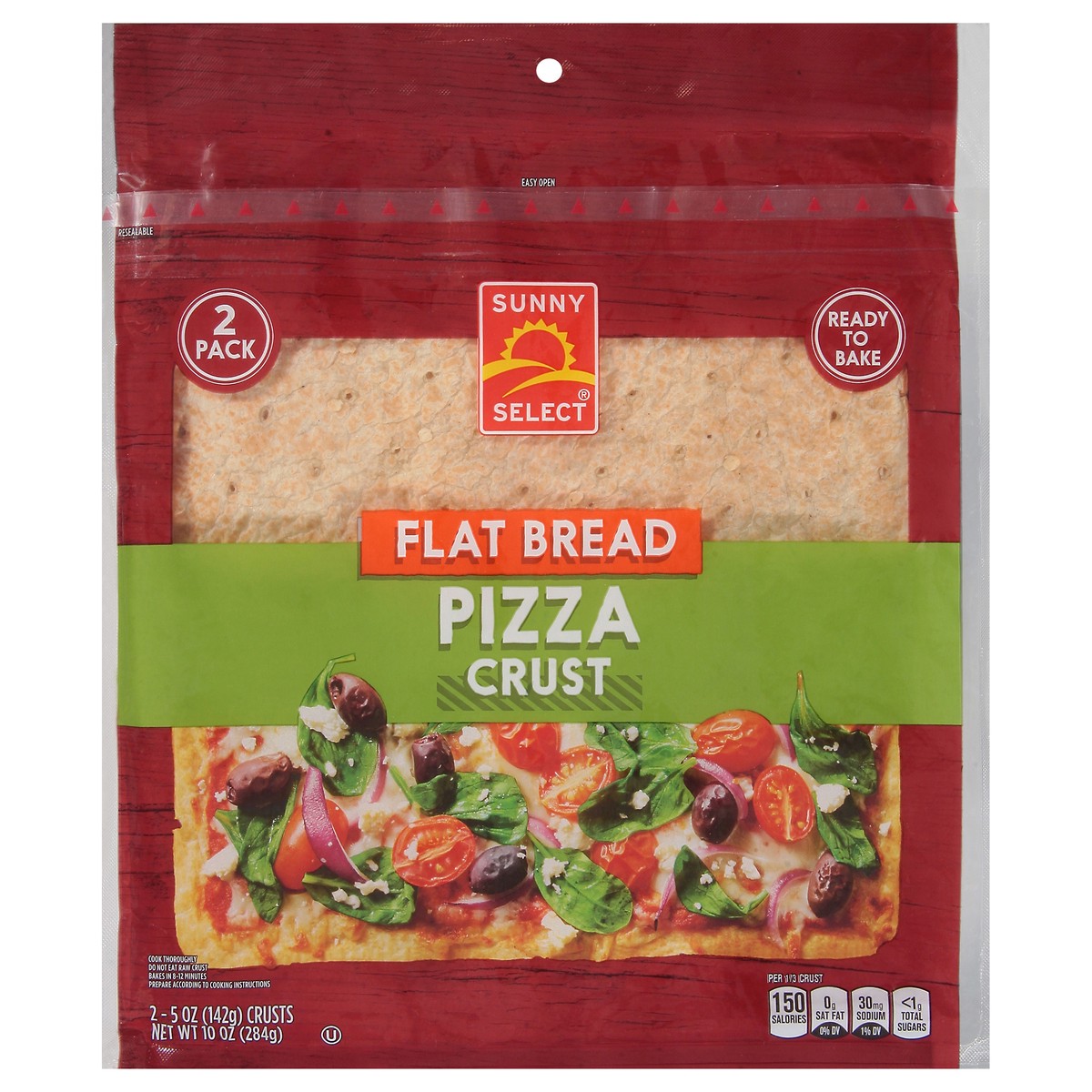 slide 1 of 12, Sunny Select Flatbread Pizza Crust 2 - 5 oz Crusts, 2 ct