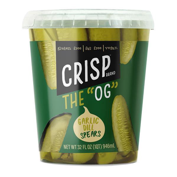 slide 1 of 1, Crisp The OG Garlic Dill Pickle Spears, 32 oz