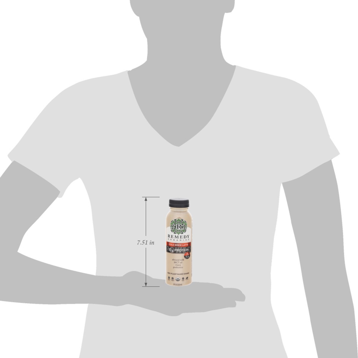 slide 10 of 14, Remedy Organics 100% Plant Based Cold Brew Latte Shake 12 fl oz, 12 fl oz