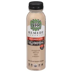 Remedy Organics 100% Plant Based Cold Brew Latte Shake 12 fl oz