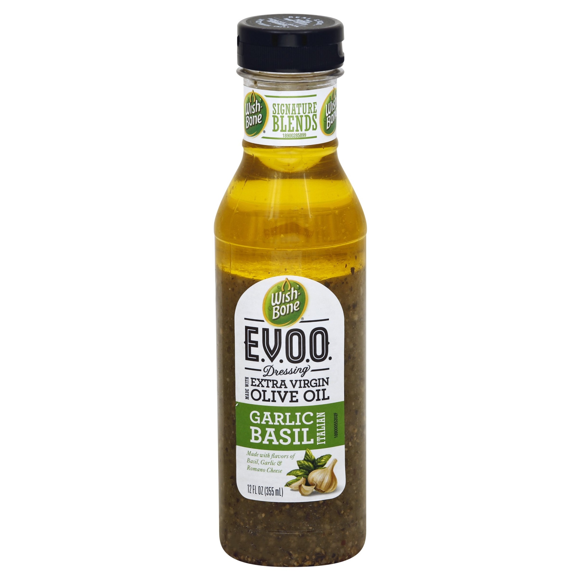 slide 1 of 2, Wish-Bone EVOO Garlic Basil Italian Dressing, 12 fl oz