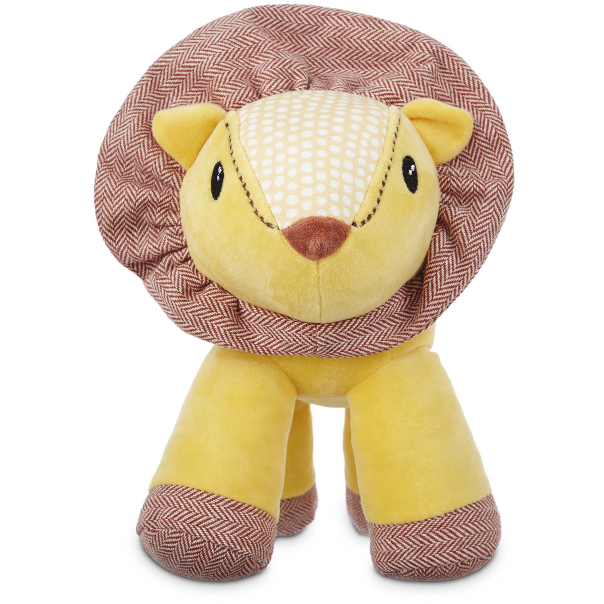 slide 1 of 1, Leaps & Bounds Wildlife Plush Lion Dog Toy, LG