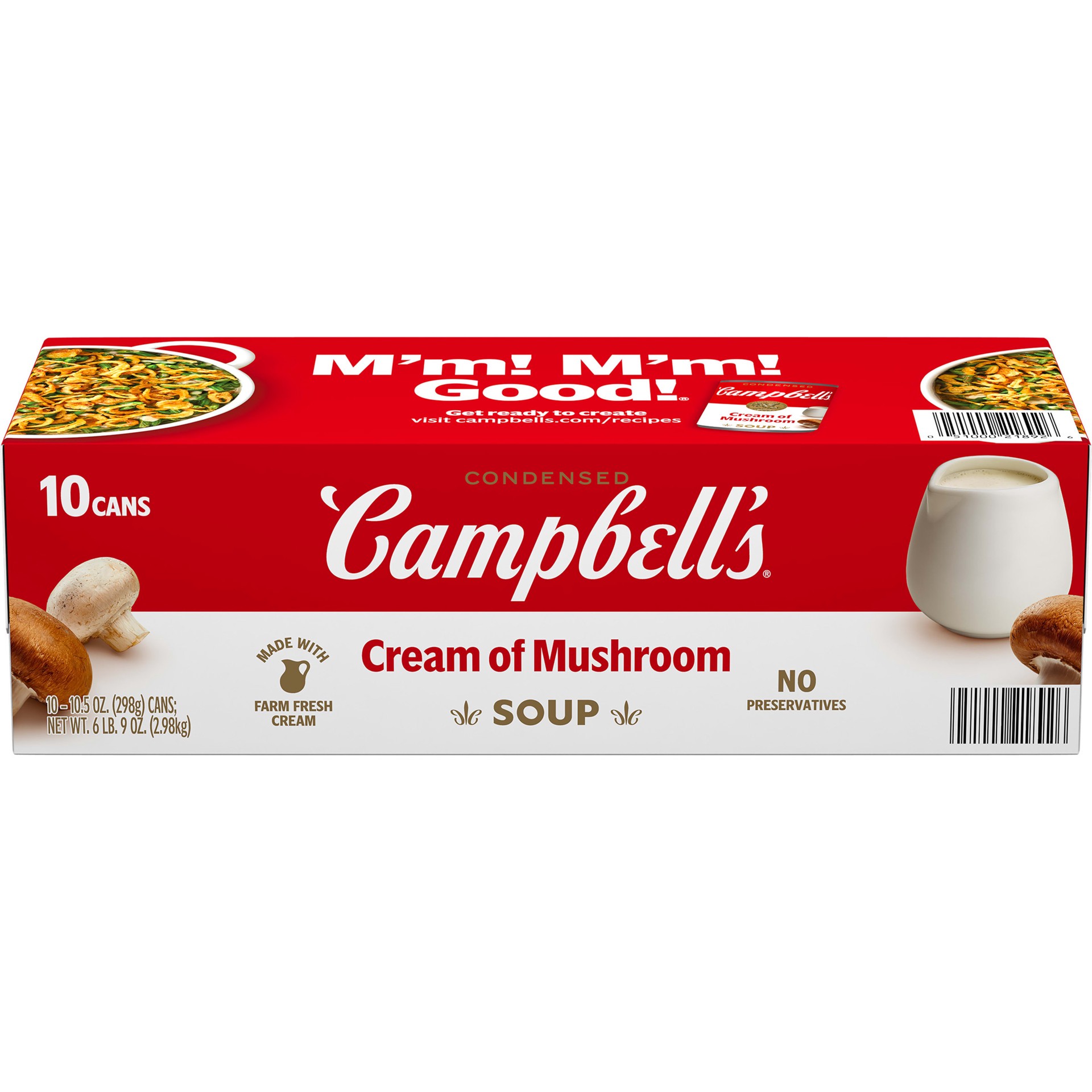 slide 10 of 10, Campbell's Cream of Mushroom Soup, 105 oz