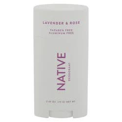 Native Lavender & Rose Deodorant 2.65 oz