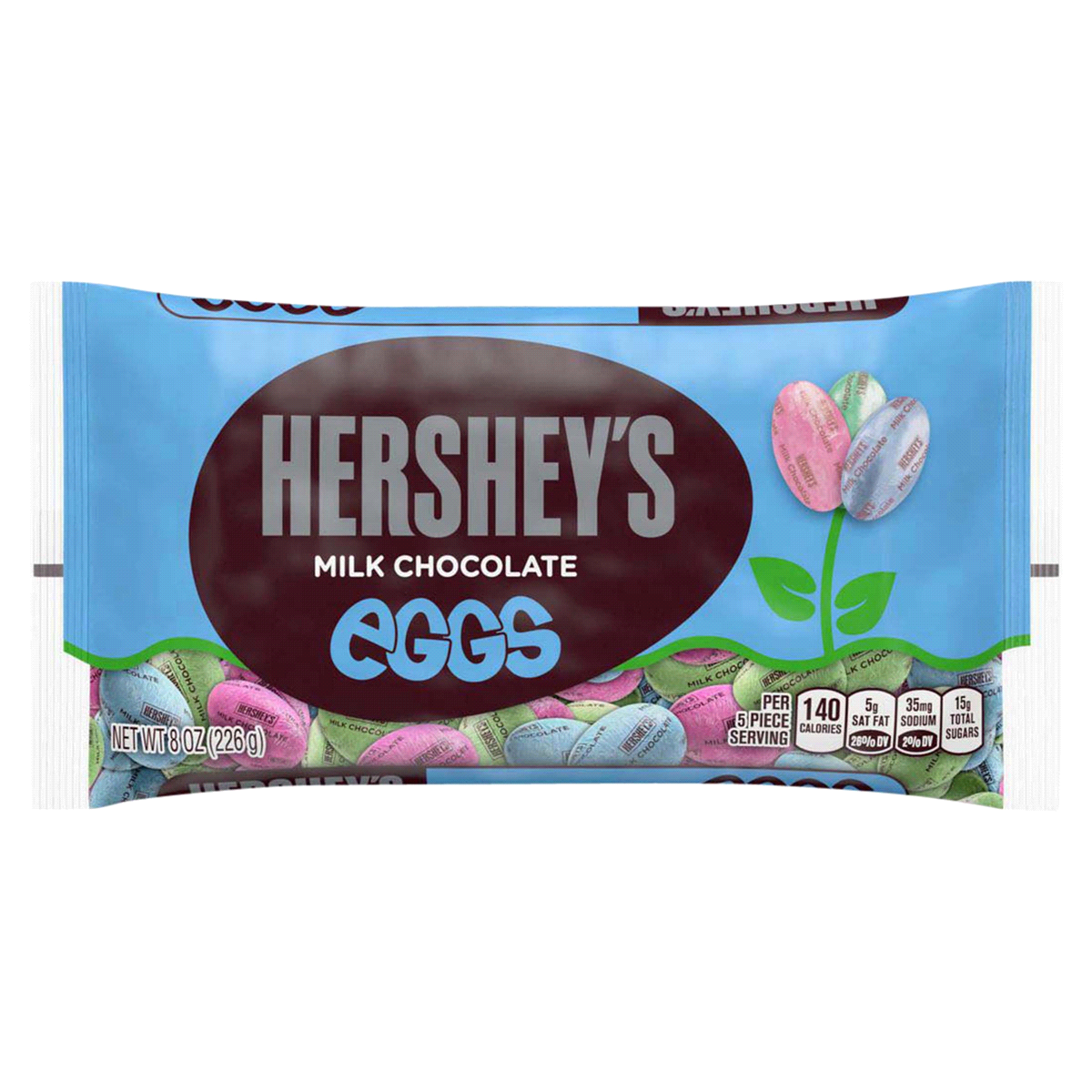 slide 1 of 1, Hershey's Hershey Solid Milk Chocolate Eggs, 10 oz
