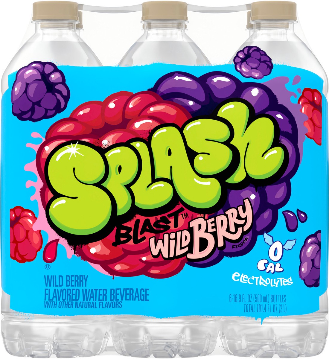 slide 3 of 8, Nestlé Splash Wild Berry Flavored Water, 
