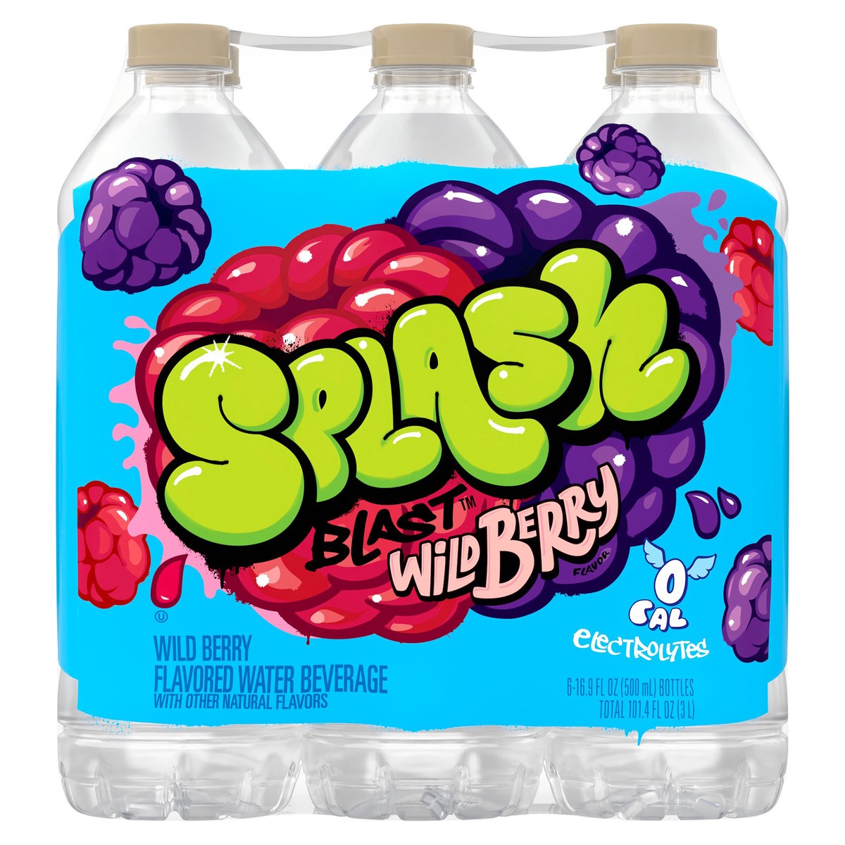 slide 1 of 8, Nestlé Splash Wild Berry Flavored Water, 