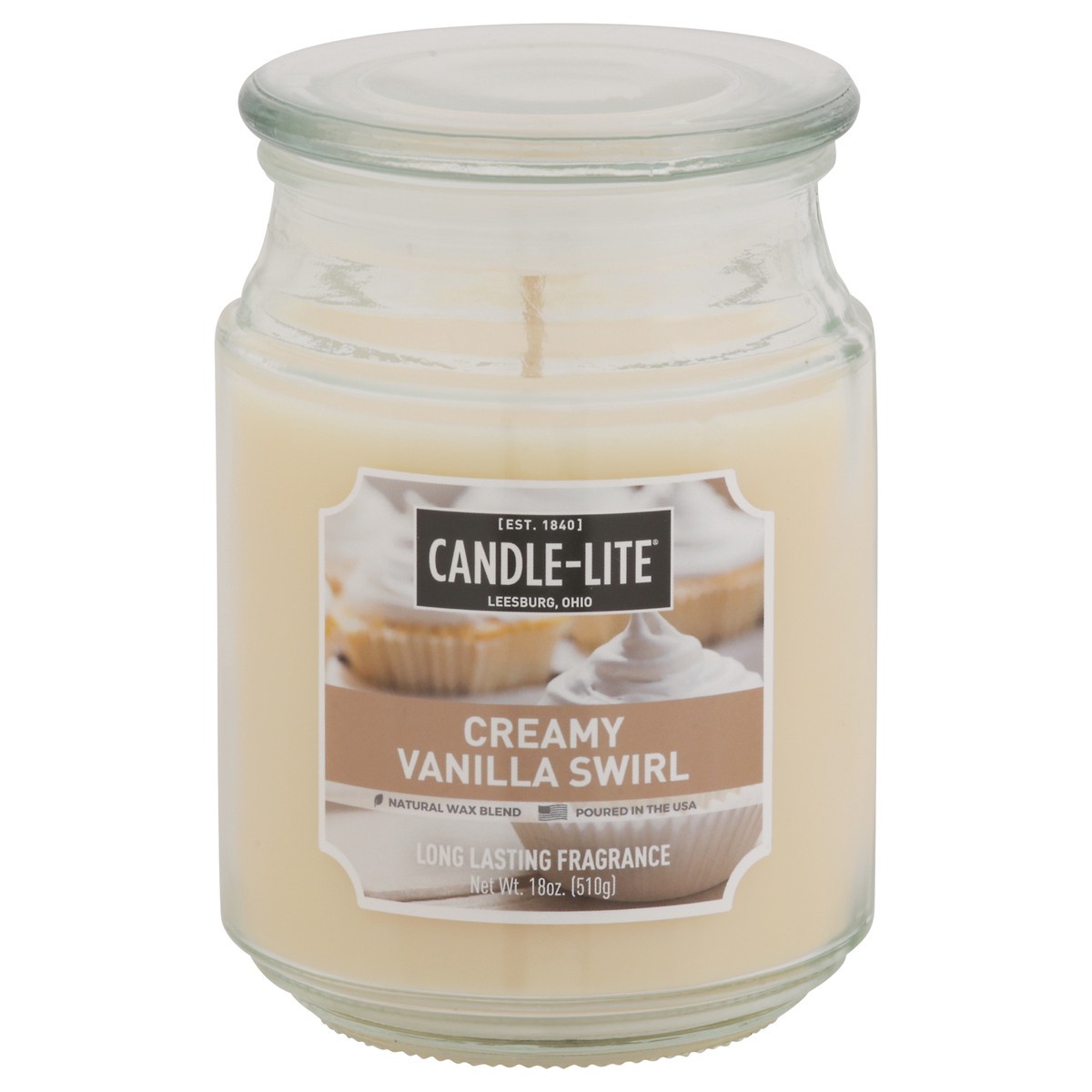 slide 7 of 12, Candle-Lite Creamy Vanilla Swirl Candle 1 ea, 1 ct