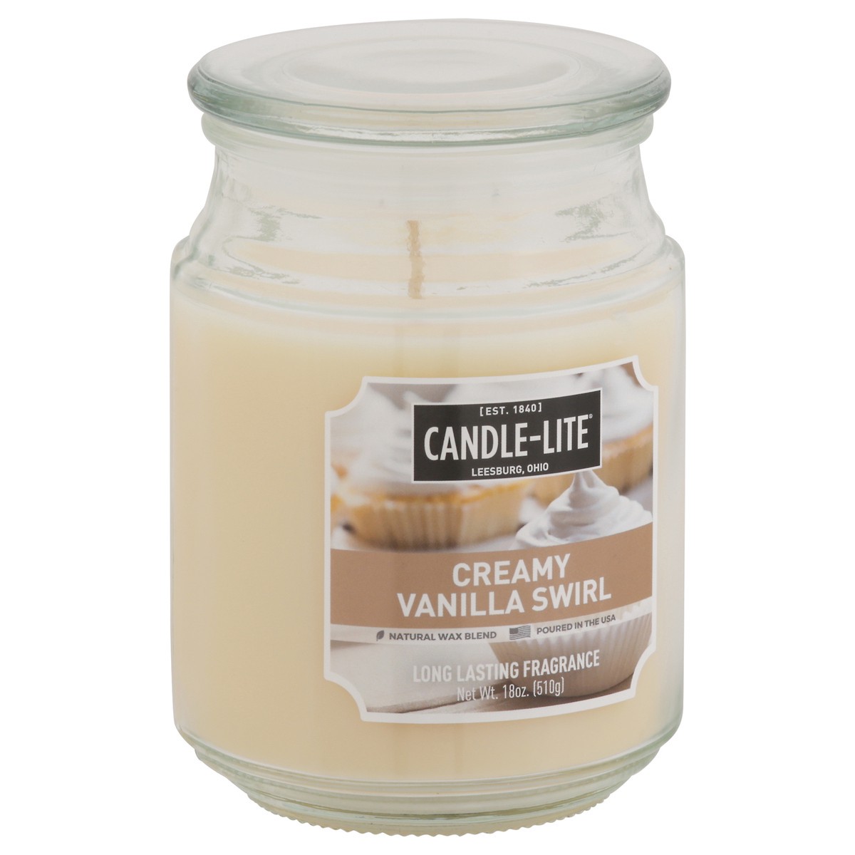 slide 2 of 12, Candle-Lite Creamy Vanilla Swirl Candle 1 ea, 1 ct