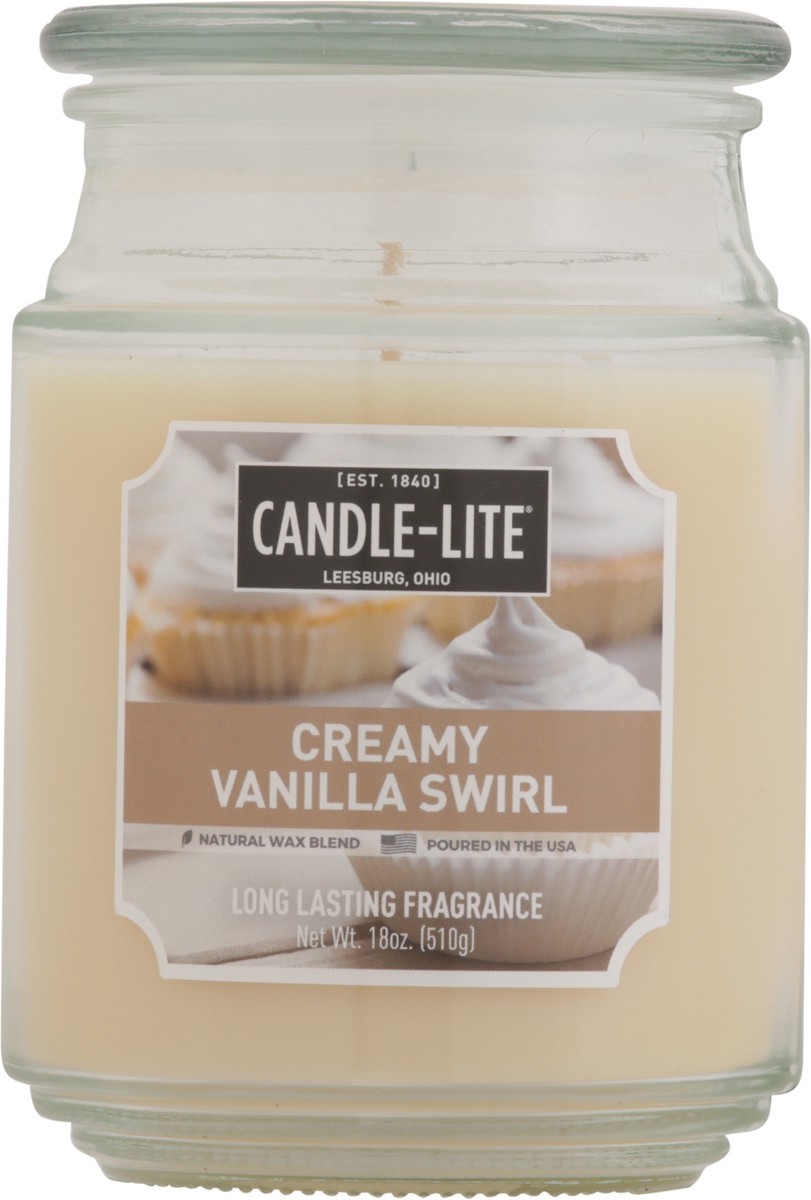 slide 4 of 12, Candle-Lite Creamy Vanilla Swirl Candle 1 ea, 1 ct