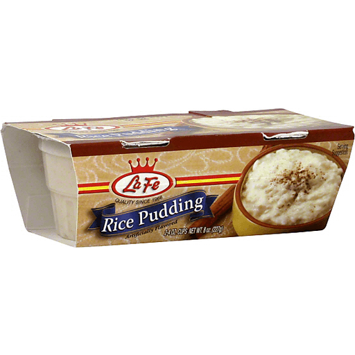 slide 1 of 1, La Fe Rice Pudding, 4 oz