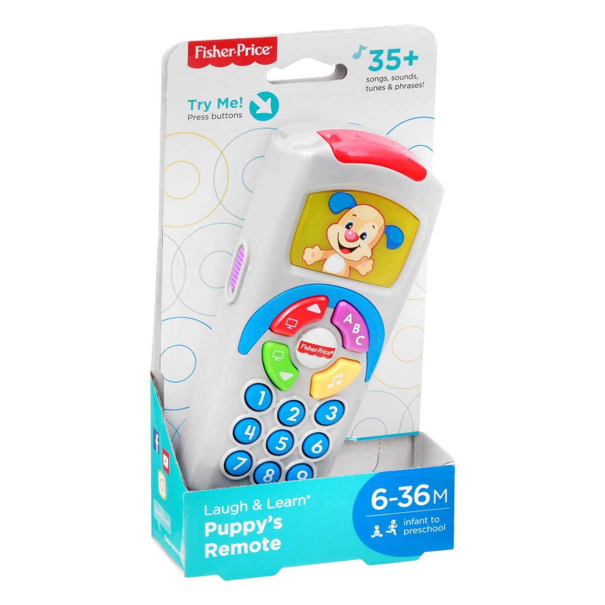 slide 2 of 8, Fisher-Price Laugh & Learn Click'n Learn Remote, 1 ct