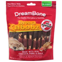 DreamBone Dream Kabobz Dog Chews with Vegetable & Chicken 18 Each