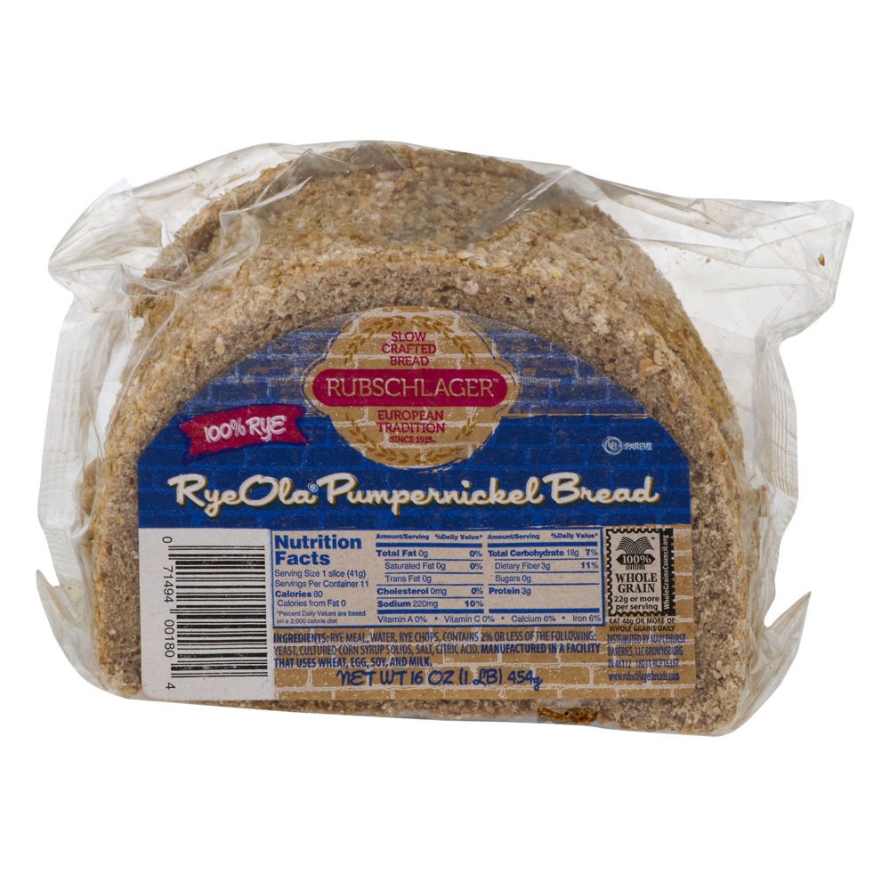 Rubschlager Ryeola Whole Grain Pumpernickel Bread 16 oz Shipt