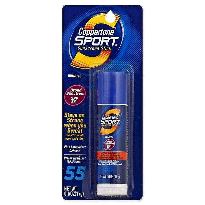 slide 1 of 2, Coppertone Sport Broad Spectrum SPF 55 Sunscreen Stick, 0.6 oz