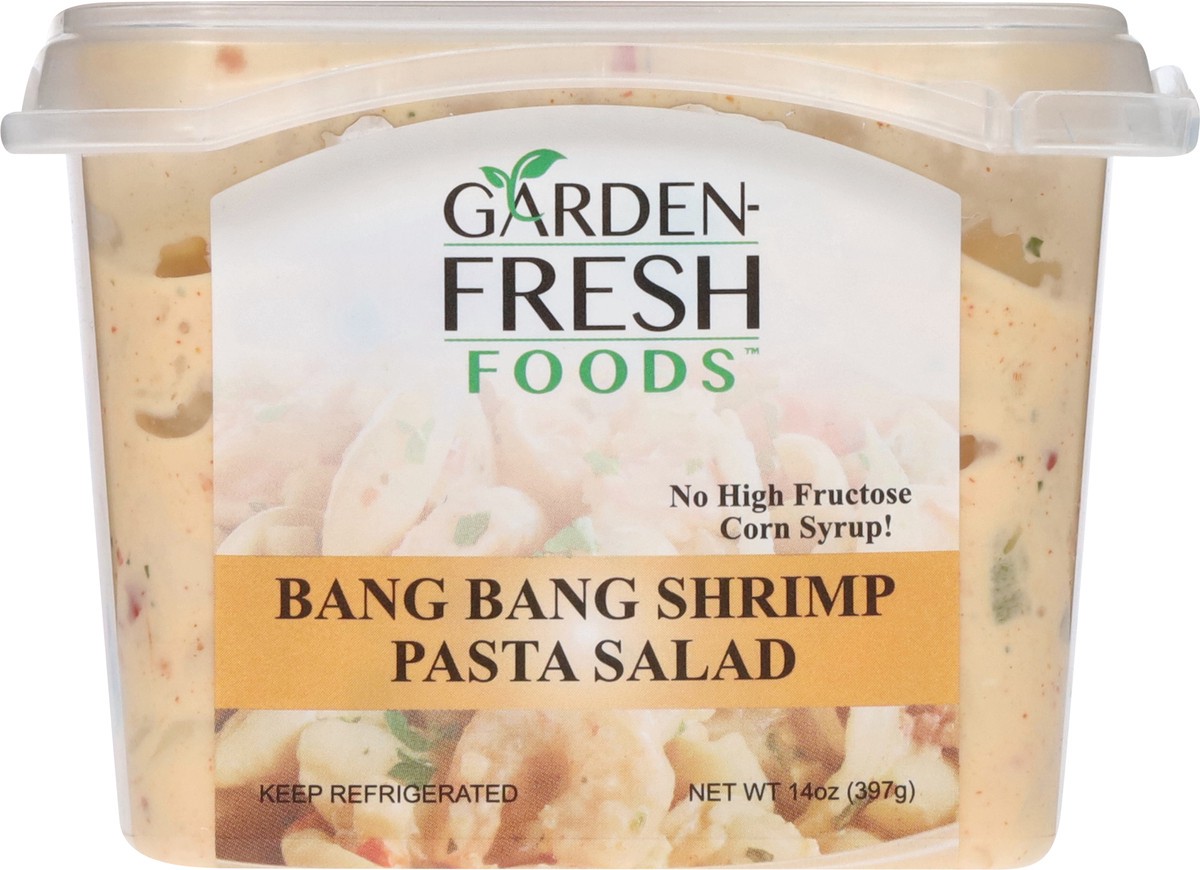 slide 12 of 13, Garden-Fresh Foods Bang Band Shrimp Pasta Salad 14 oz, 14 oz