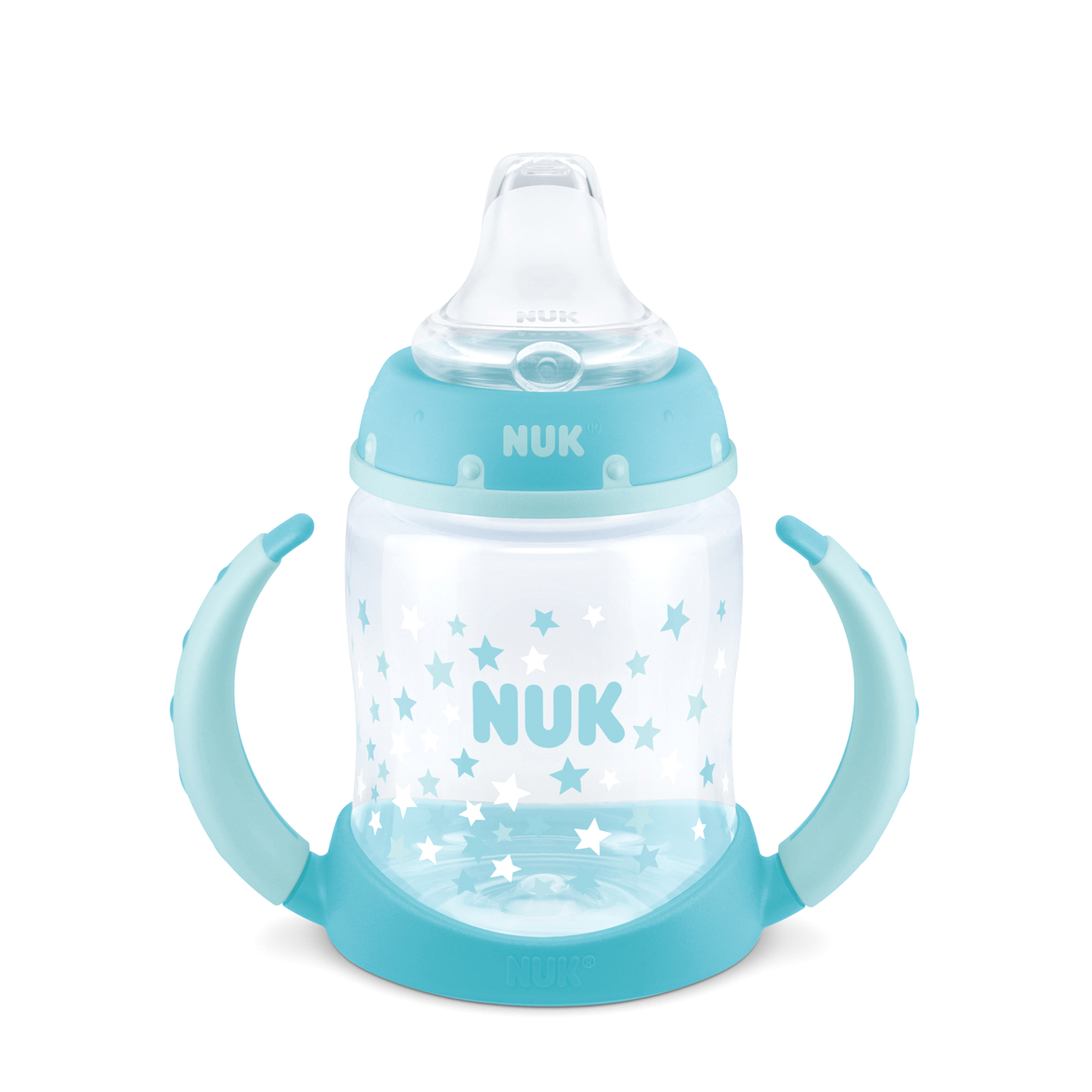 slide 1 of 1, NUK Fashion Elephants Learner Cup in Boy Patterns, 5 oz