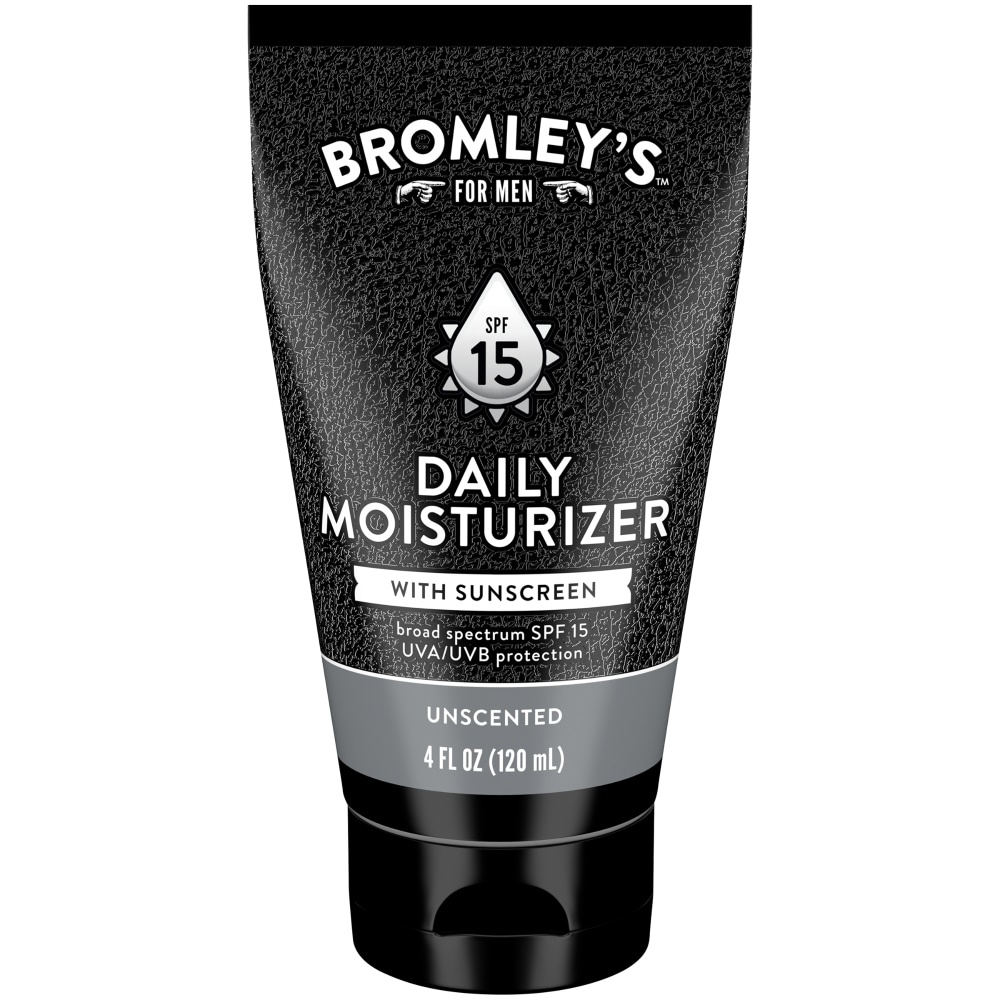 slide 1 of 1, Bromley's For Men Unscented Daily Moisturizer With Sunscreen, 4 fl oz