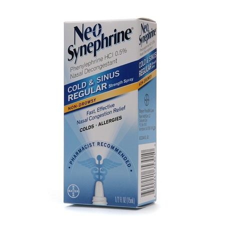 slide 1 of 1, Neo-Synephrine Cold & Sinus Regular Strength Spray, 0.5 fl oz