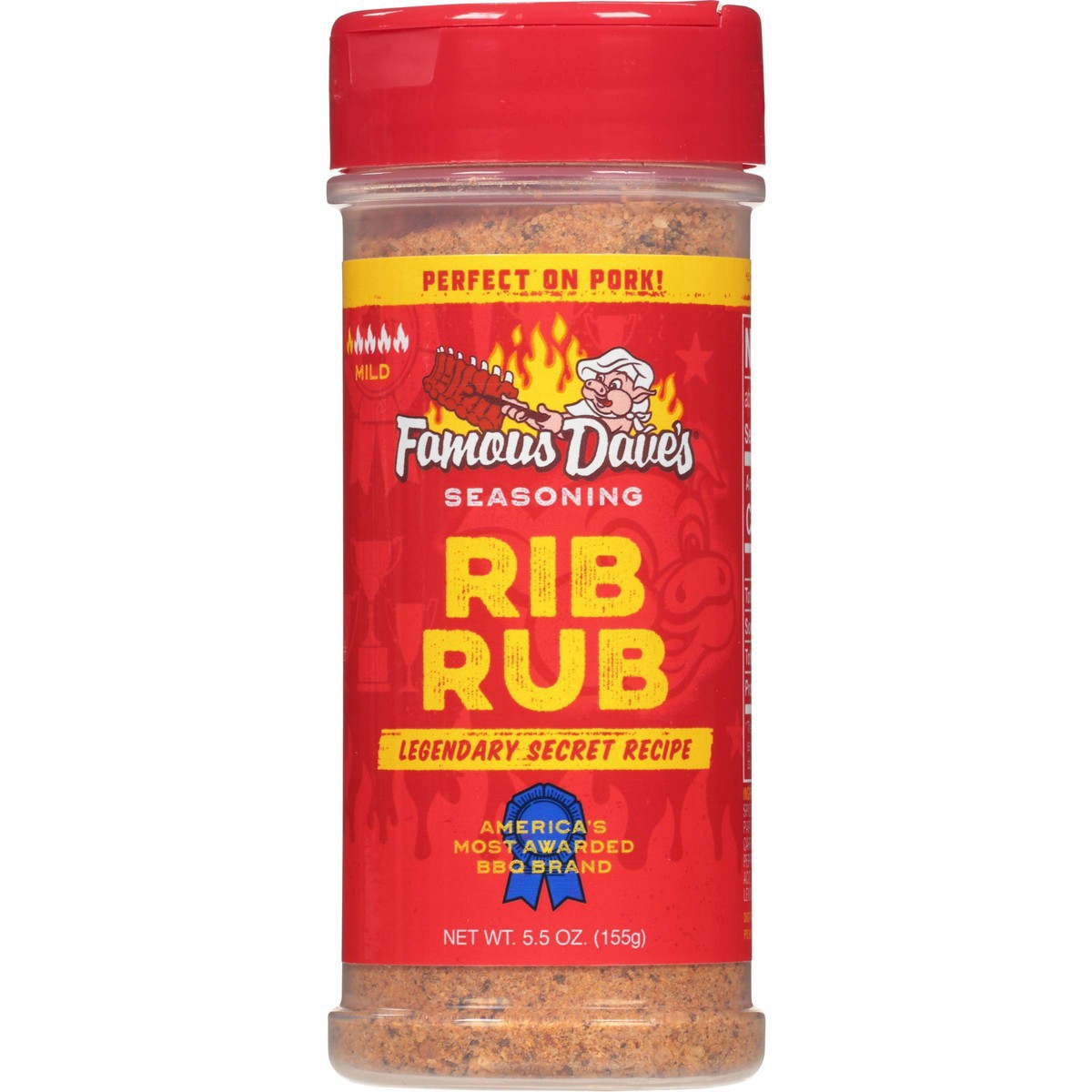 slide 1 of 9, Famous Dave's Rib Rub Seasoning, 5.5 oz