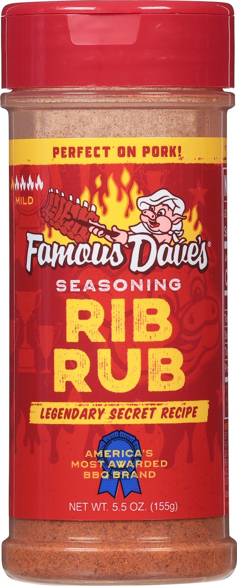 slide 6 of 9, Famous Dave's Rib Rub Seasoning, 5.5 oz