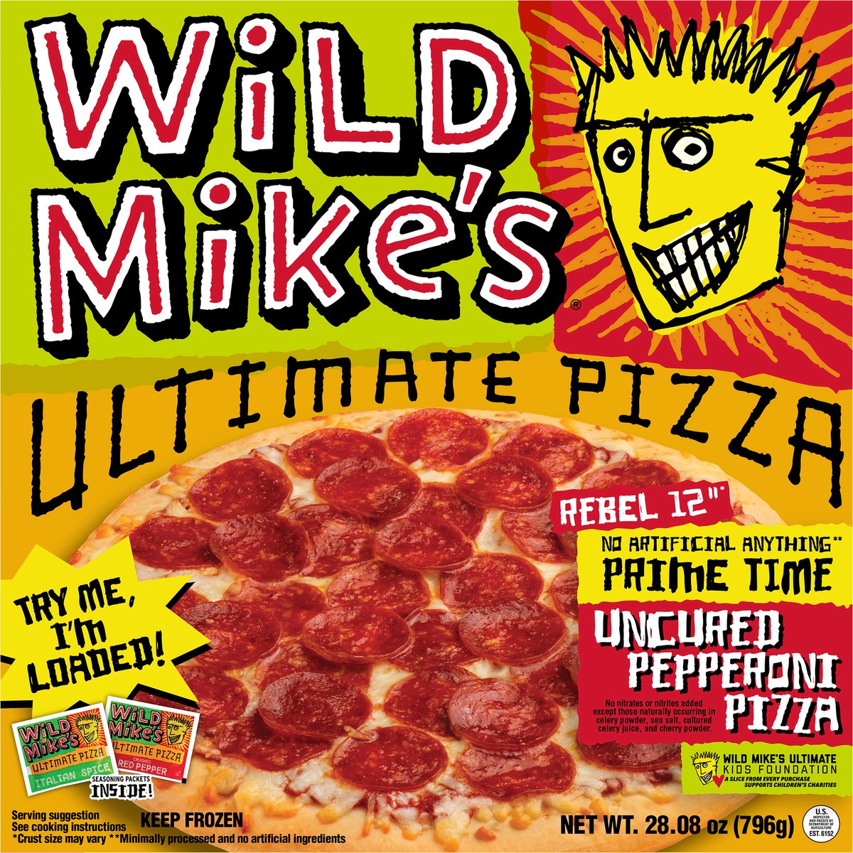 slide 6 of 15, Wild Mike's Prime Time Pepperoni Pizza, 28.08 oz