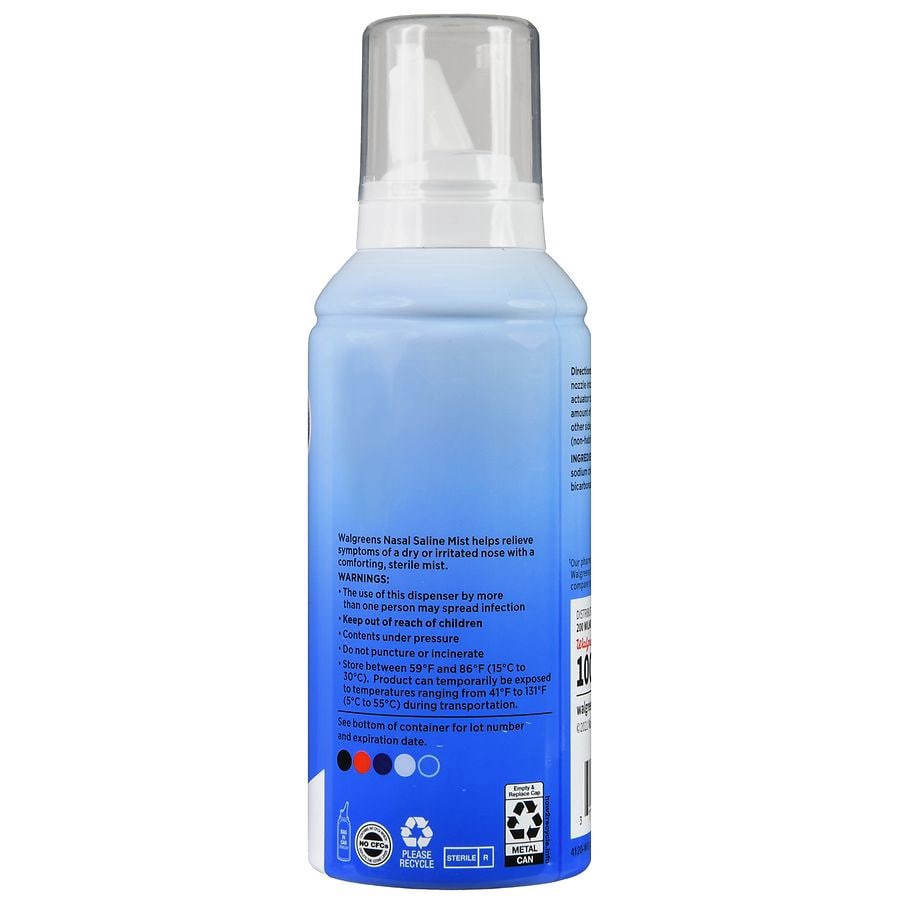 slide 4 of 5, Walgreens Sterile Saline Nasal Mist, 4.25 fl oz