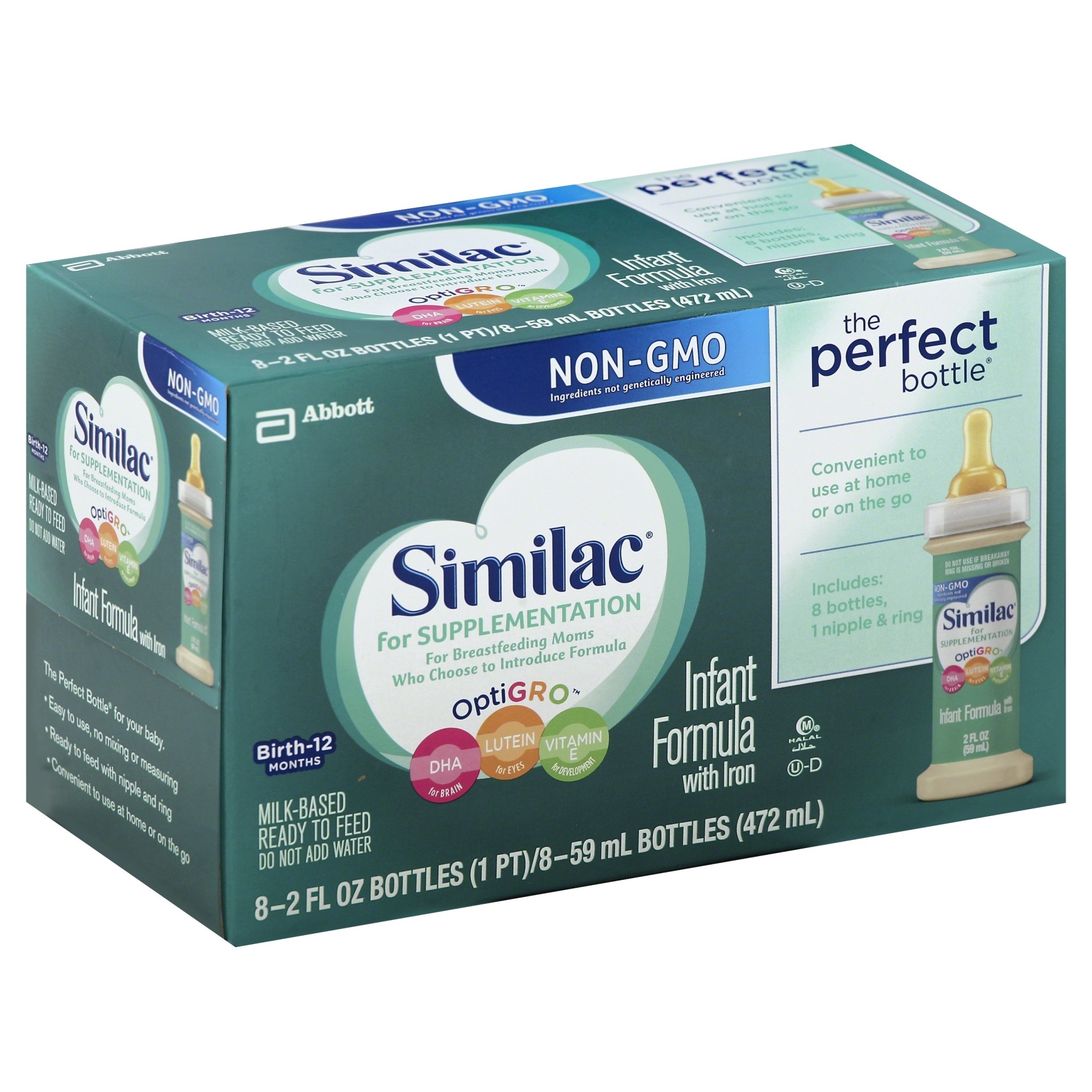 slide 1 of 7, Similac Infant Formula With Iron, 8 ct; 2 fl oz