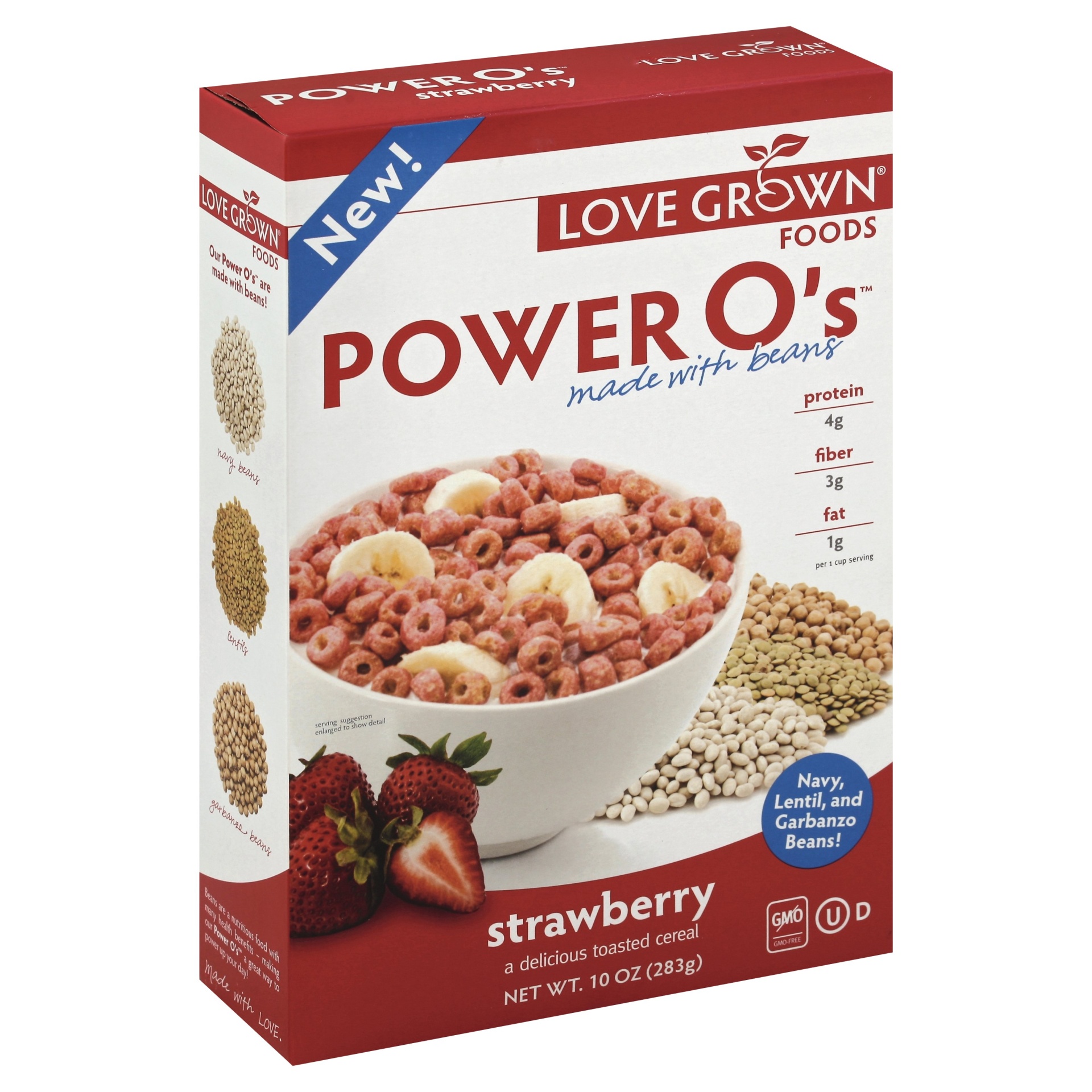 slide 1 of 1, Love Grown Strawberry Power O's Cereal, 10 oz