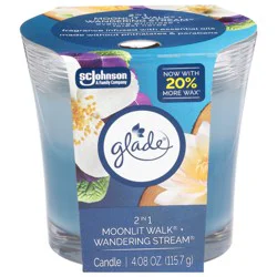 Glade 2 in 1 Moonlit Walk + Wandering Stream Candle 1 Each