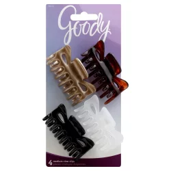 GOODY ACCESSORIES Classics Claw Clip Med 4Ct
