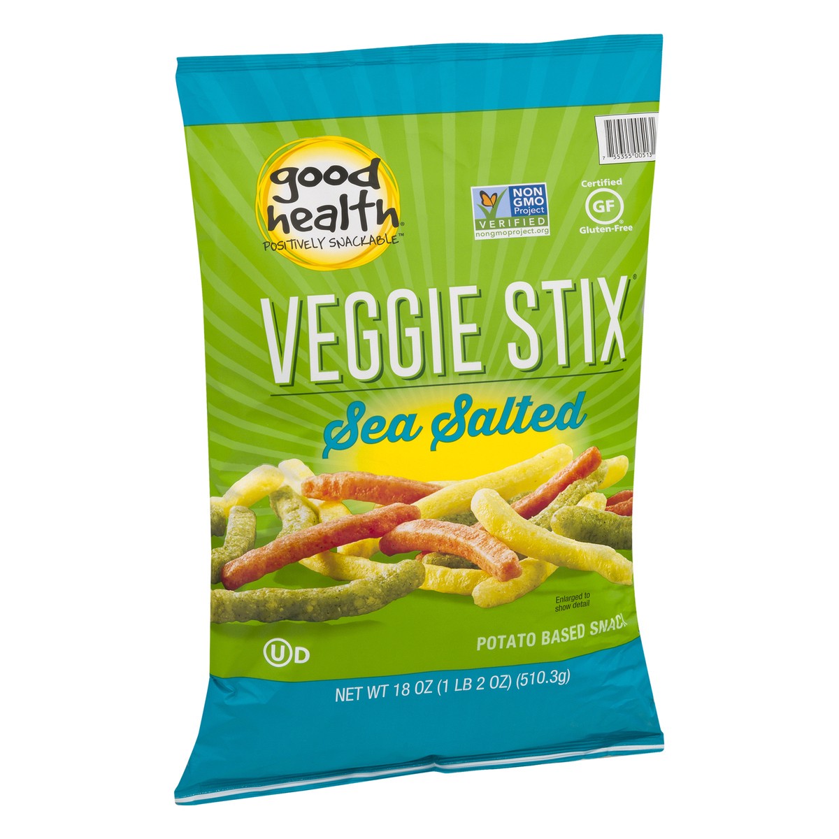 slide 5 of 9, Good Health Sea Salted Veggie Stix 18 oz, 18 oz