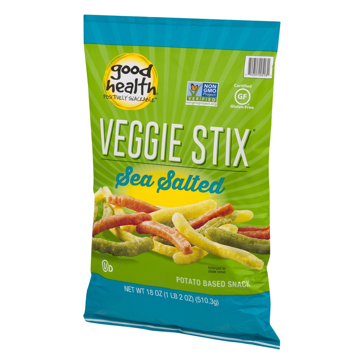 slide 6 of 9, Good Health Sea Salted Veggie Stix 18 oz, 18 oz