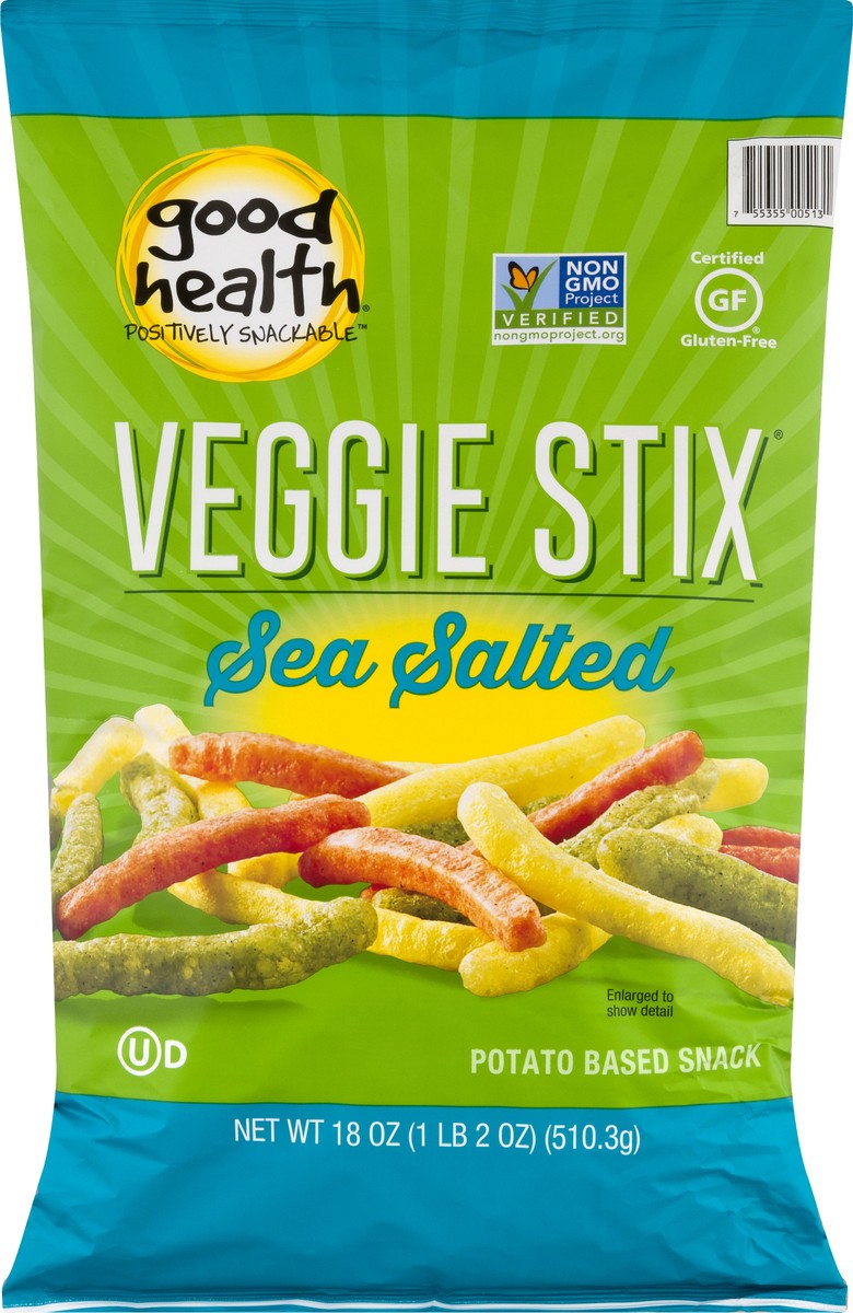 slide 7 of 9, Good Health Sea Salted Veggie Stix 18 oz, 18 oz