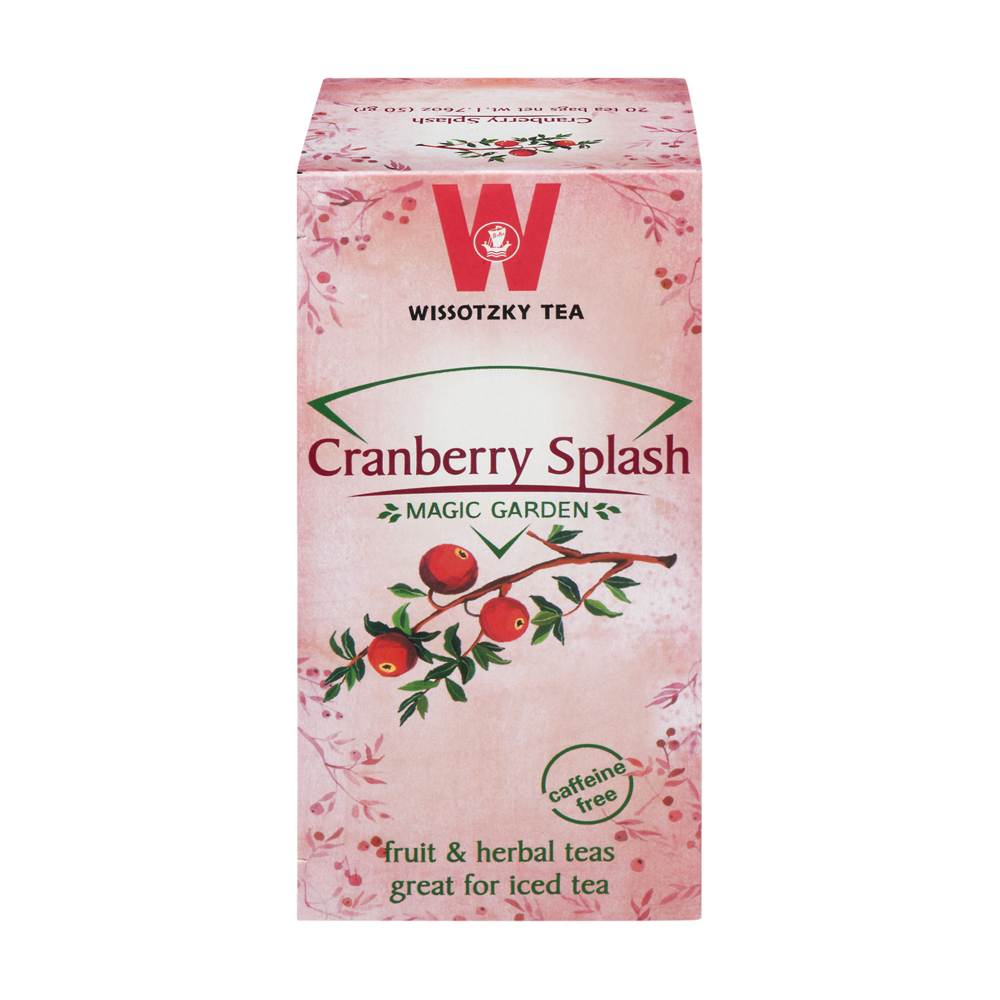 slide 1 of 1, Wissotzky Tea Tea, Cranberry Splash, Bags - 20 ct, 20 ct