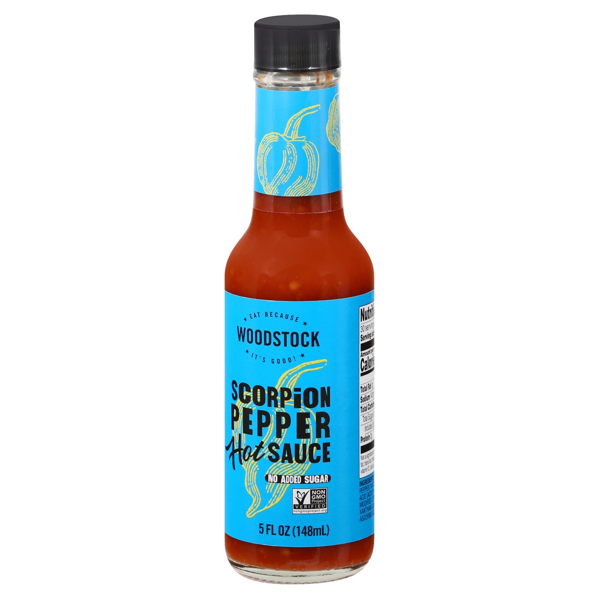 slide 9 of 13, Woodstock Scorpion Pepper Hot Sauce 5 oz, 5 oz
