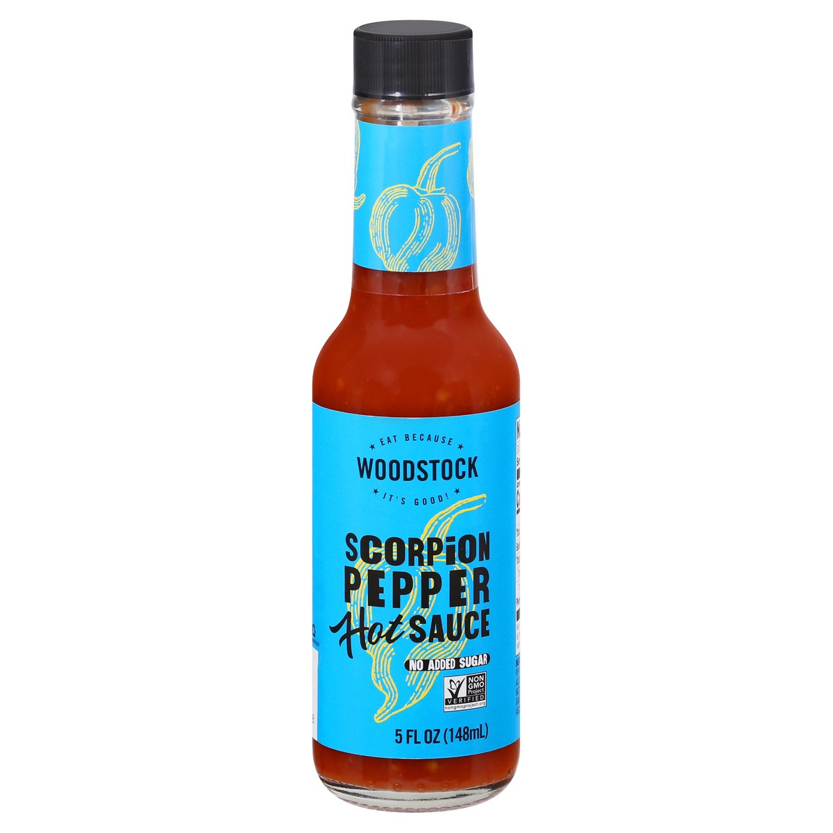 slide 4 of 13, Woodstock Scorpion Pepper Hot Sauce 5 oz, 5 oz