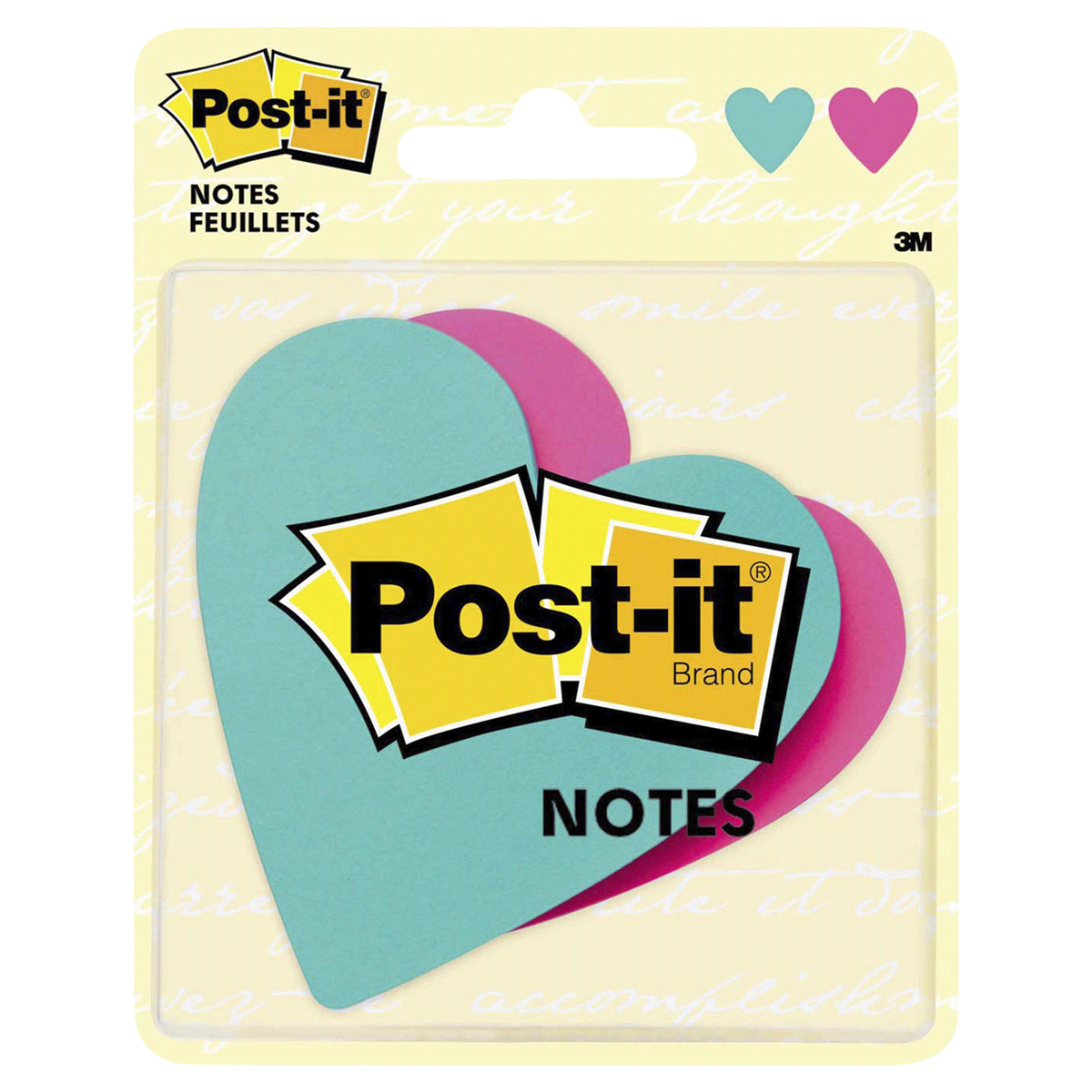 slide 1 of 5, Post-it Heart Super Sticky Notes, 2 ct