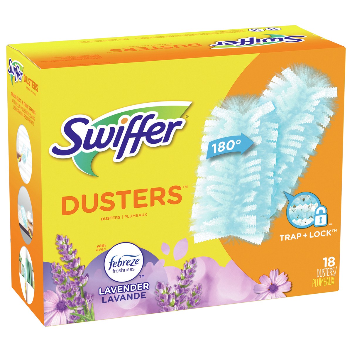 slide 3 of 3, Swiffer Dusters Multi-Surface Refills, with Febreze Lavender Scent, 18 count, 18 ct