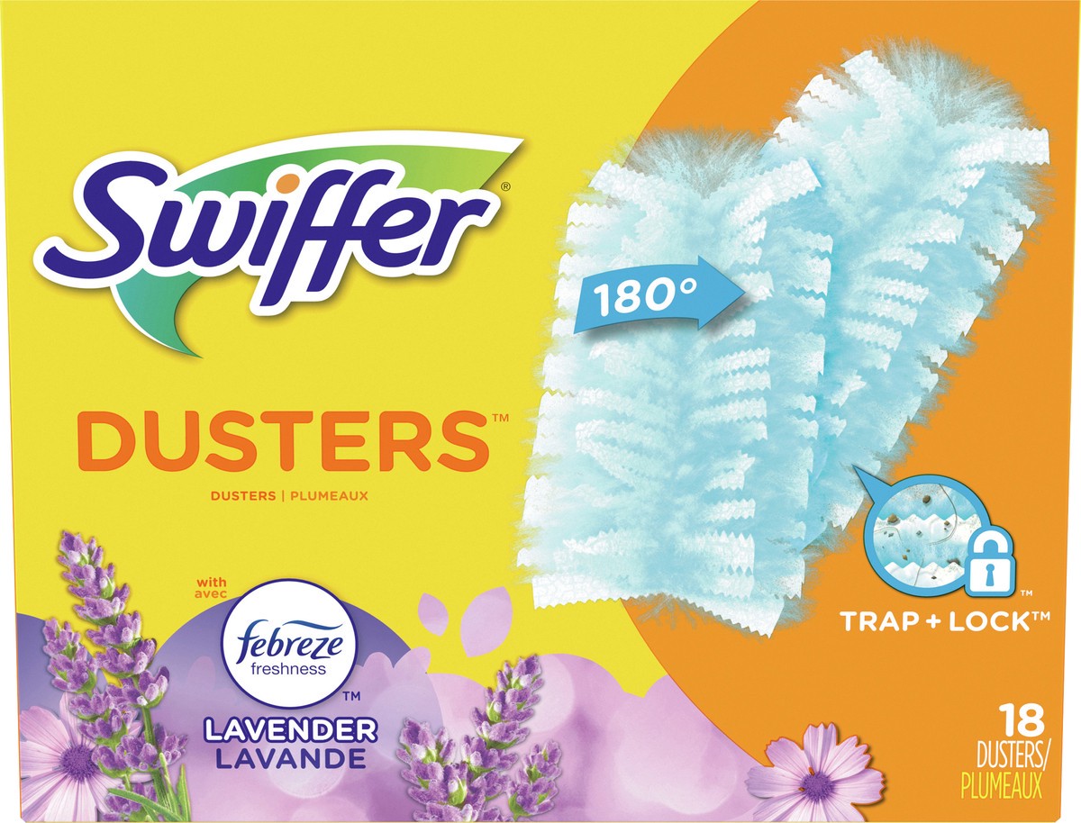 slide 2 of 3, Swiffer Dusters Multi-Surface Refills, with Febreze Lavender Scent, 18 count, 18 ct