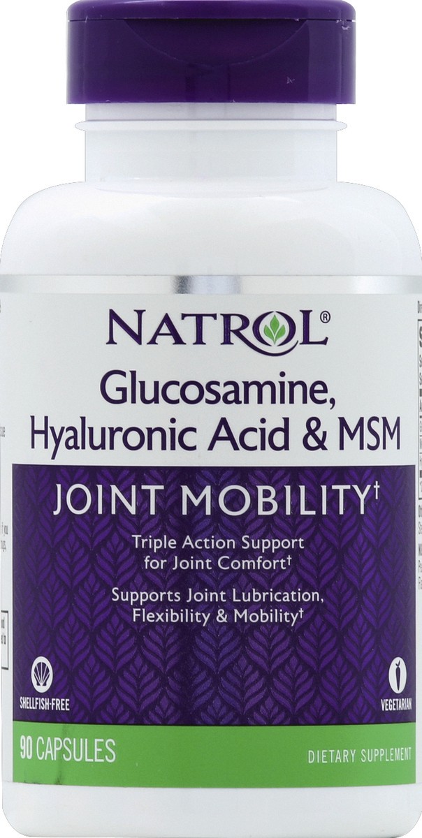 slide 2 of 2, Natrol Hyaluronic Acid MSM & Glucosamine 90 ea, 90 ct