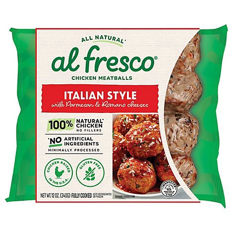 slide 1 of 1, Al Fresco Chicken Meatballs - 12 Oz, 12 oz