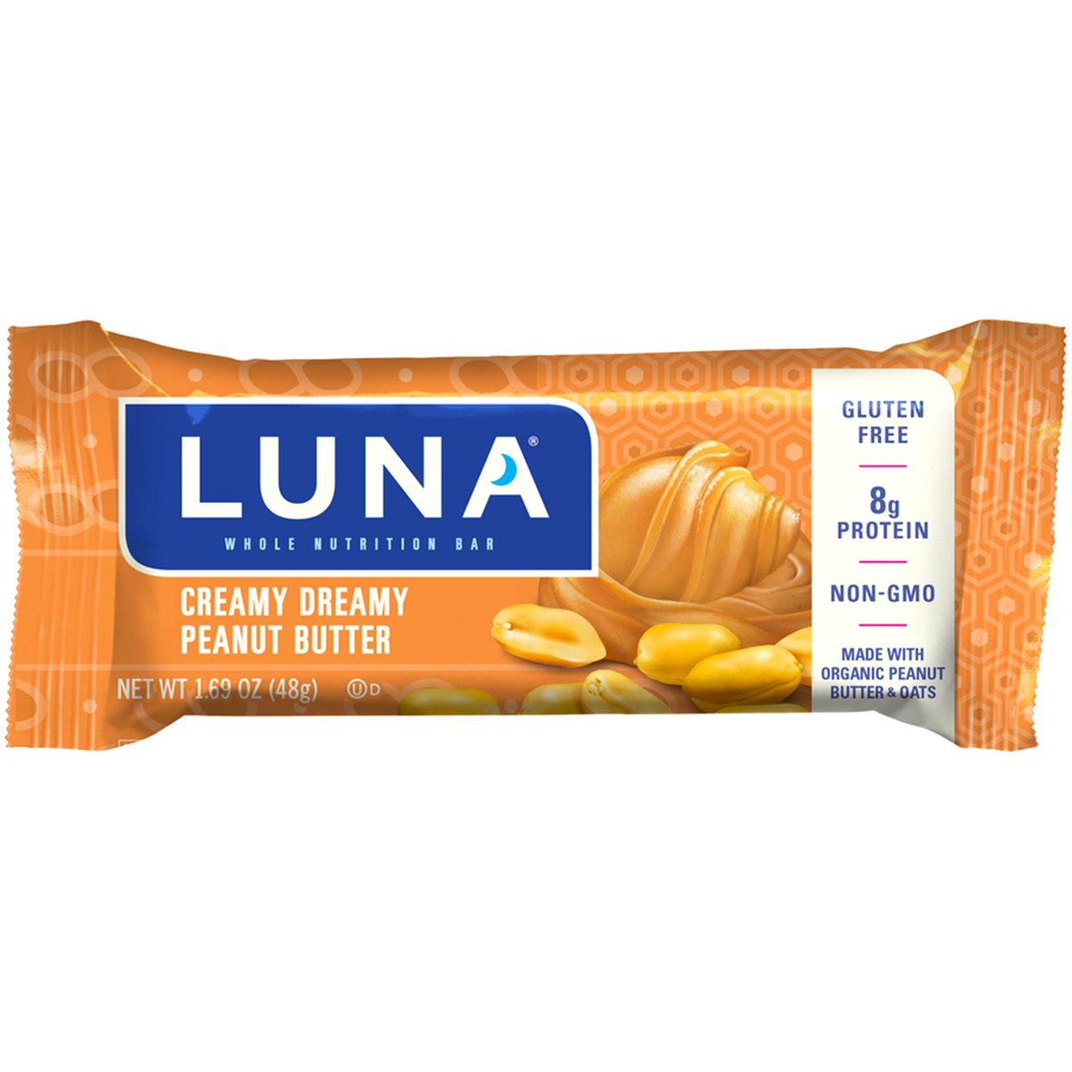 slide 1 of 6, Luna Bar Creamy Dreamy Peanut Butter, 1.69 oz