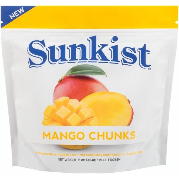 slide 1 of 1, Sunkist Mango Chunks, 16 oz