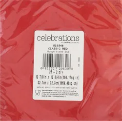Celebrations Creative Converting Lunch Solid Red Napkin